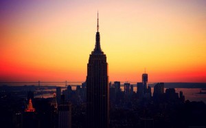 The Empire State Building At Sunset