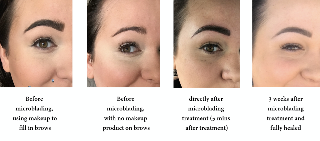 real microblading before and after